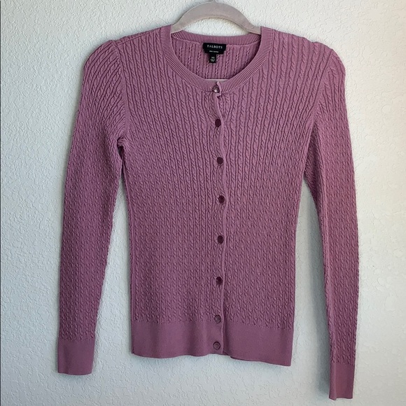 Button down Talbots sweater - Picture 2 of 5